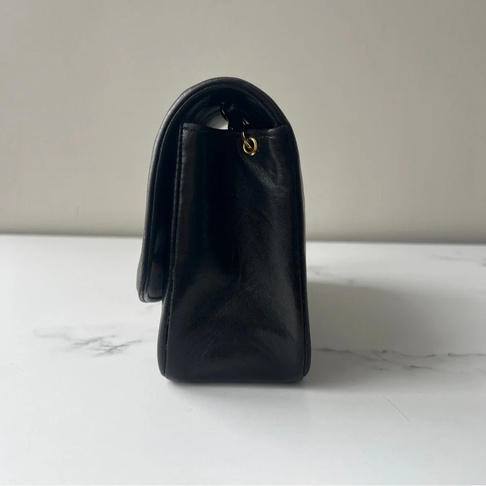 Chanel Black Quilted Shoulder Bag with Gold Accents - Picture 2 of 10